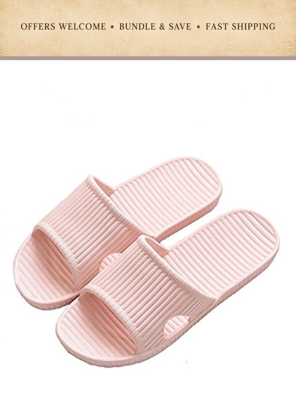 Anti-Slip Slip-On Slippers Soft Foam Sole Indoor Outdoor Pool Sandals